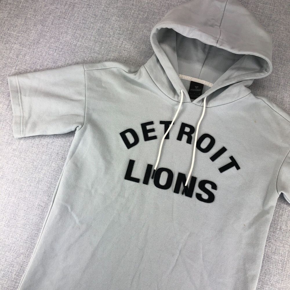 Detroit Lions Fanatics‎ Elements Hoodie Sweatshirt Unisex Small Short Sleeve Gym